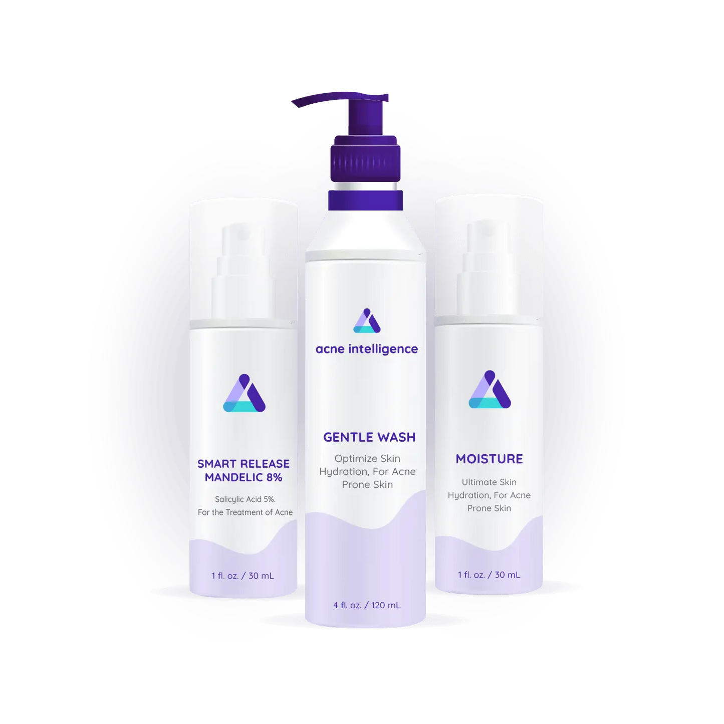 Acne Intelligence Skin Trifecta - Facial Cleansing Kits for Acne Treatment